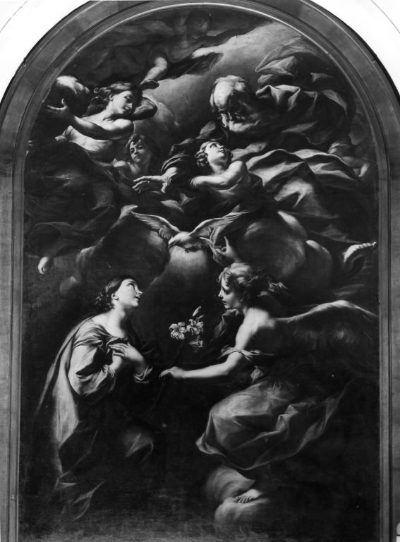 Annunciazione (dipinto) by Beinaschi Giovan Battista (sec. XVII)